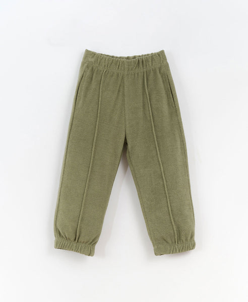 Play Up - Organic Cotton Sweatpants with Front Rib