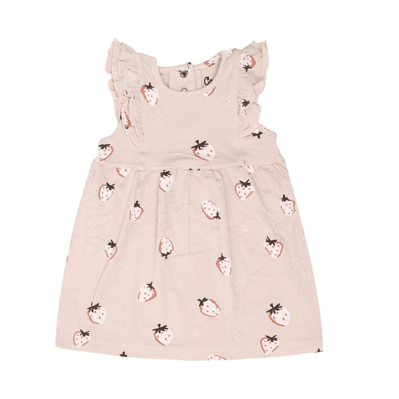 Coccoli - Dusty Pink Strawberry Print Dress