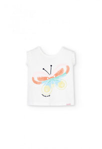 Boboli - Butterfly Tee with Pleated Back