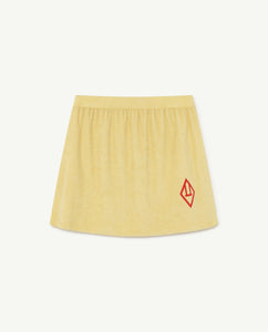 The Animal Observatory - Wombat Plain Terry Cloth Skirt - Yellow