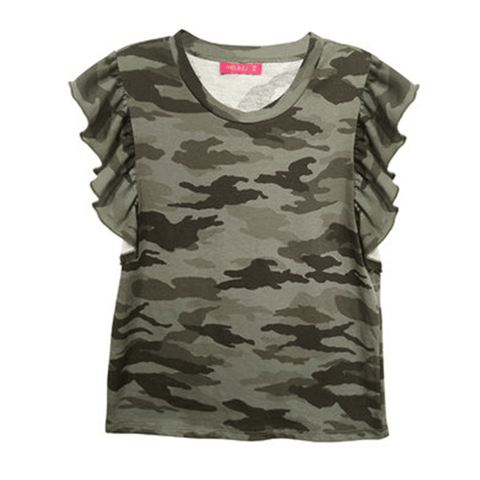 Me.N.U Ruffle Tank - Camo
