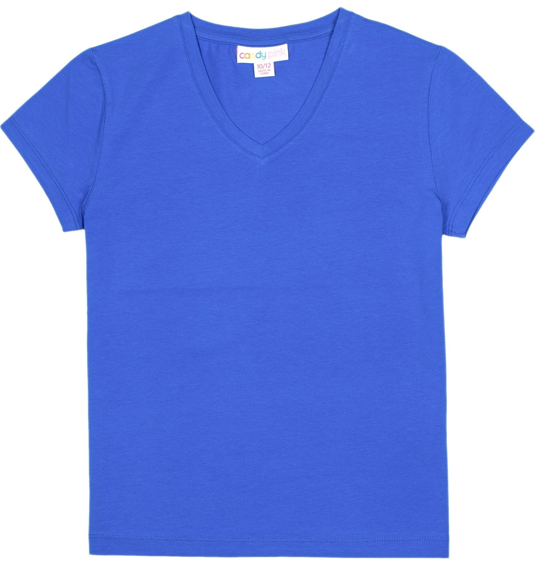Candy Pink - Short Sleeve T-shirt - Blue