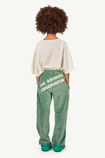 The Animal Observatory - Green Velvet Camaleon Pants