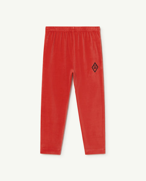 The Animal Observatory - Red Velvet Camaleon Pants