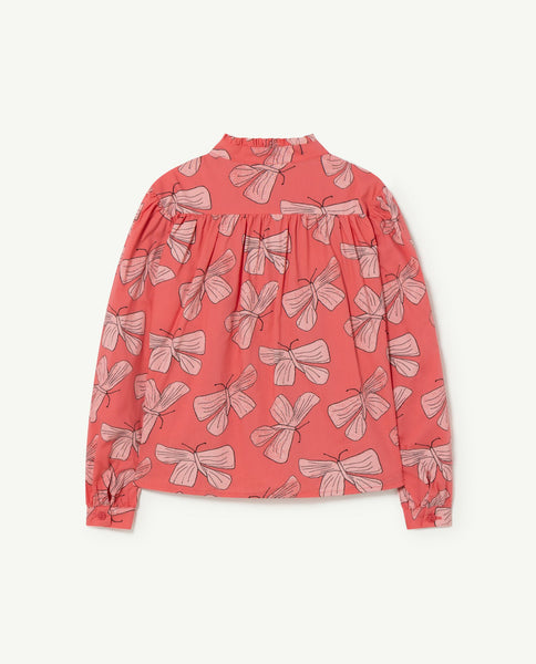 The Animal Observatory - Gadfly Shirt - Pink Butterfly