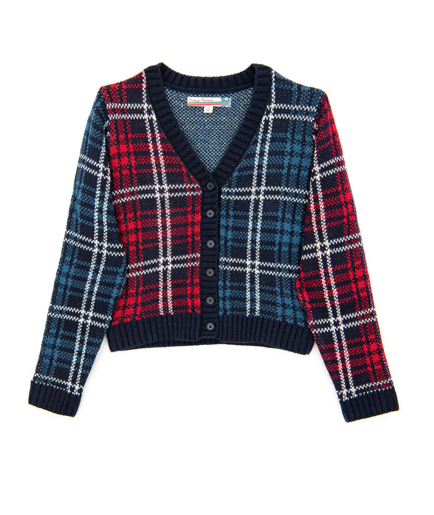 Vintage plaid cardigan sale
