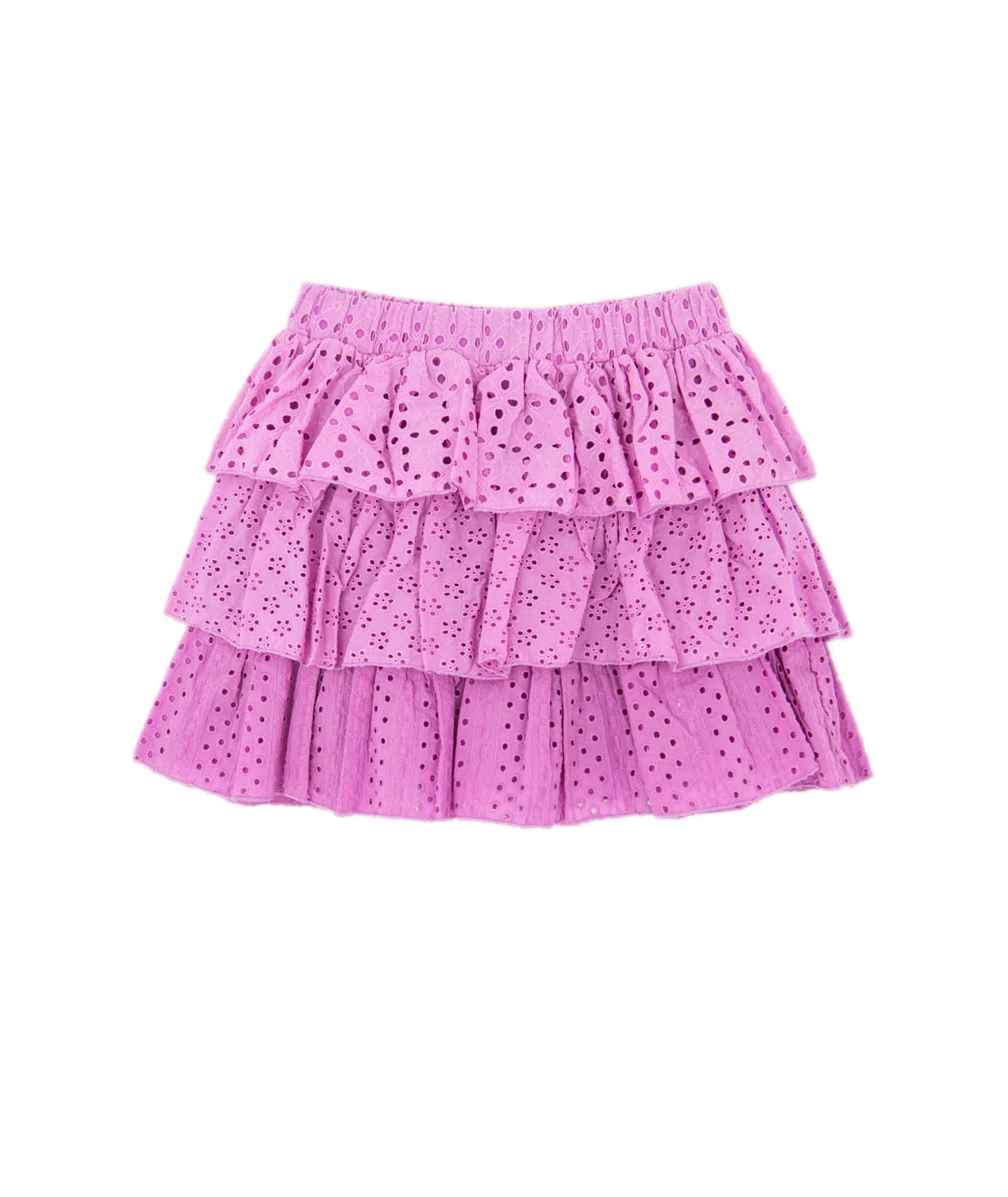 Flowers by Zoe - Pink Eyelet Ruffle Skirt