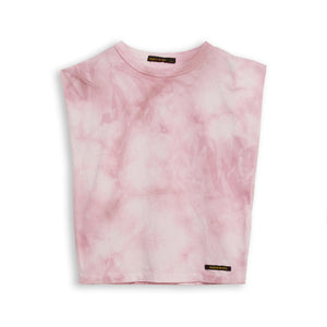 Finger in the Nose Pink Tie Dye Sleeveless Tee