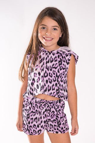 Tweenstyle Shorts, Pink Leopard