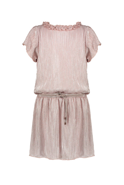 Nono - Rosy Sand Plissé Dress