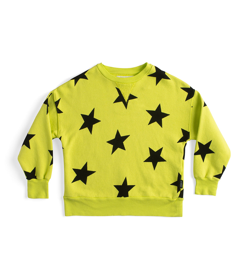 Nununu - Star Sweatshirt - Neon Yellow