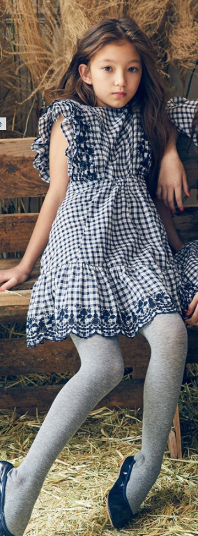 NELLYSTELLA Girls Isabel Gingham Dress Stoopher Boots