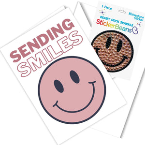 Sticker Bean - Sending Smiles Greeting Card