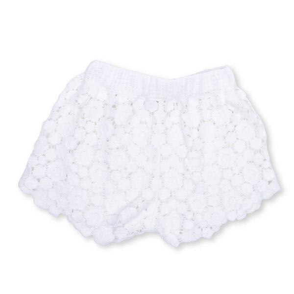 Shade Critters - White Daisy Crochet Girls Short