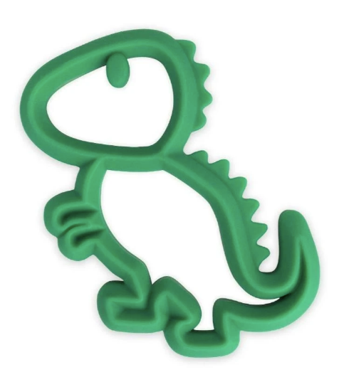 CHEW CREW™ SILICONE BABY TEETHER - DINO