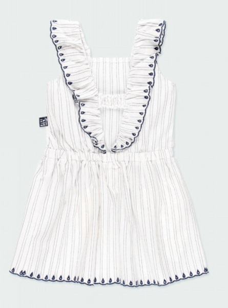 Boboli - Rustic Cotton Striped Dress