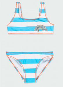 Boboli - Striped Bikini with Rainbow Print