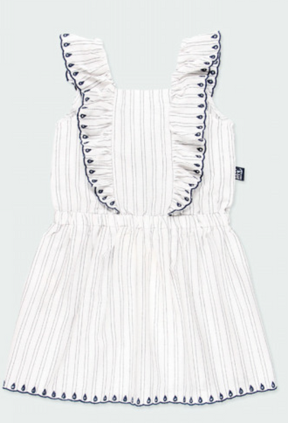 Boboli - Rustic Cotton Striped Dress