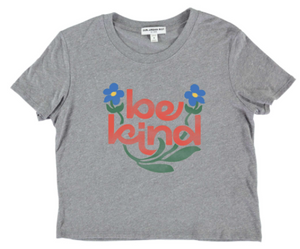 Suburban Riot - BE KIND FLOWERS YOUTH SIZE CROP TEE