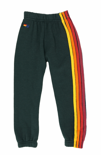 Aviator Nation - KIDS 5 STRIPE SWEATPANTS - CHARCOAL