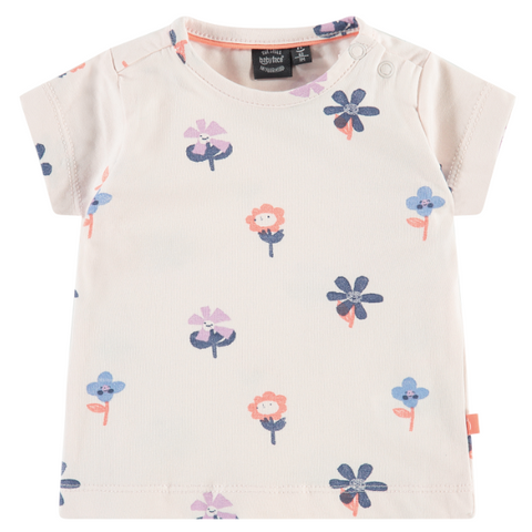 Babyface - Baby Girl Soft Pink Floral Tee
