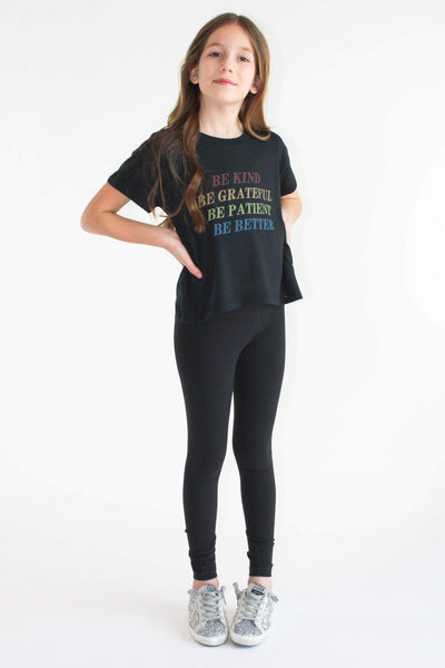 Suburban Riot - BE KIND LIST YOUTH SIZE CROP TEE