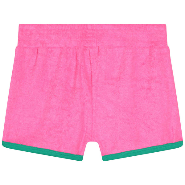 Billieblush - Hot Pink Terry Cloth Embroidered Shorts