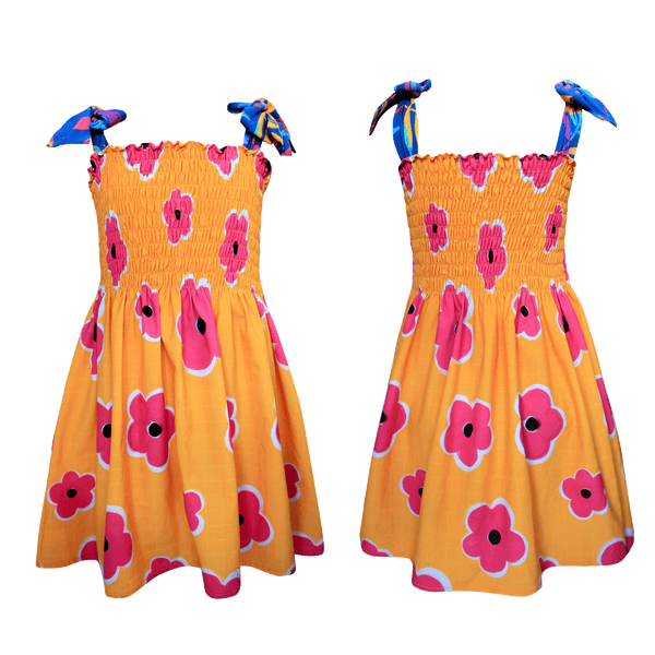 Pepita & Me - SPRAY FLOWERS - WAFFLE DRESS
