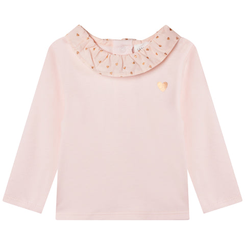 Carrement Beau - Cotton T-Shirt with Frills