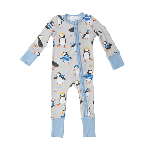 Angel Dear - Puffins 2 Way Zipper Romper