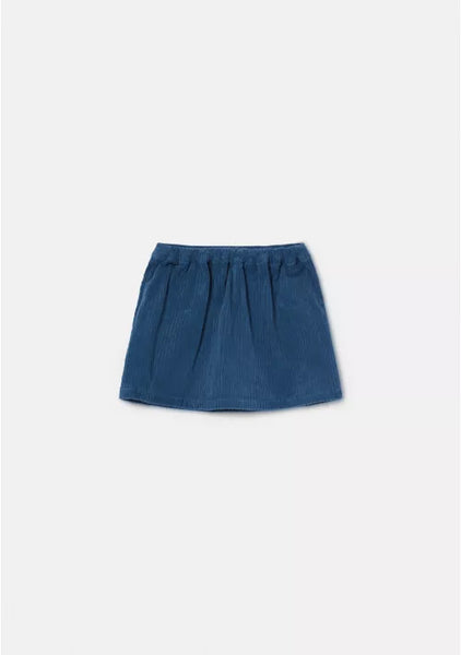 Compania Fantastica  - Blue Corduroy Mini Skirt