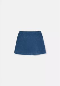 Compania Fantastica  - Blue Corduroy Mini Skirt