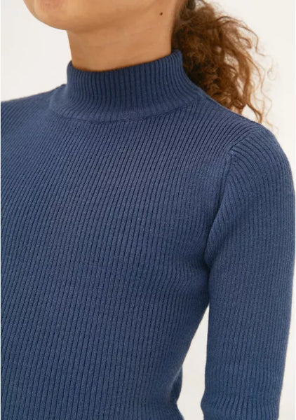 Compania Fantastica - Blue Knit Top