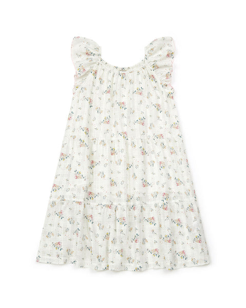 Bonton- Colette Floral Dress | Ecru