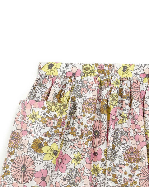 Bonton - Magic Flowers Poplin Skirt