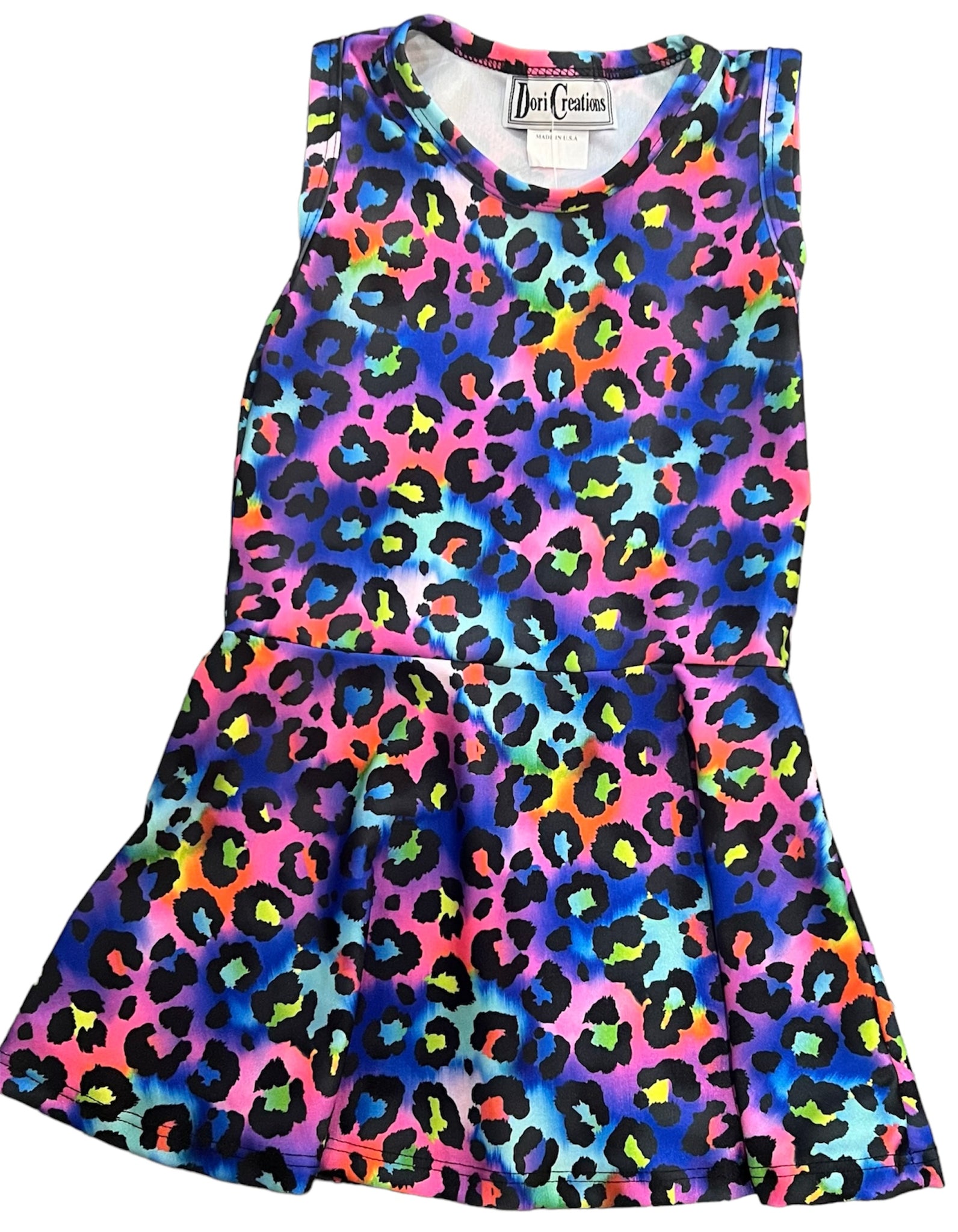 Dori Creations - Neon Leopard Skater Dress