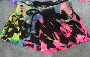 Hard Tail Terry Shorts Electric Tie Dye