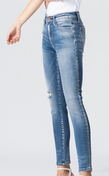 Flying Monkey - MID RISE DISTRESSED ANKLE SKINNY