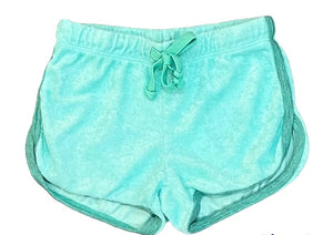 T2Love - Mint Terry Track Shorts