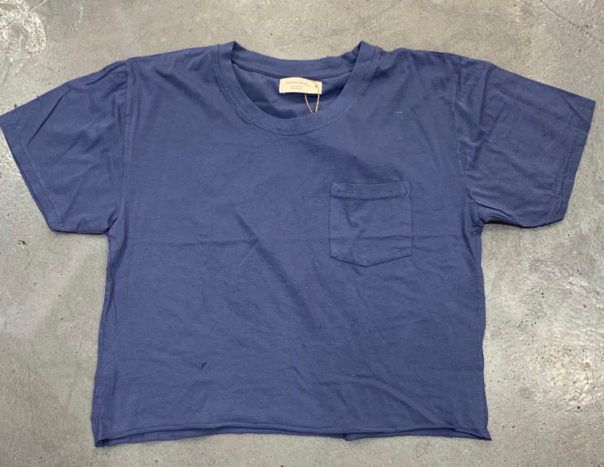 Vintage Havana Junior, Washed Navy Boxy Tee