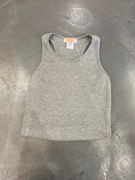 Tweenstyle by Stoopher - Cropped Rib Tank - Grey
