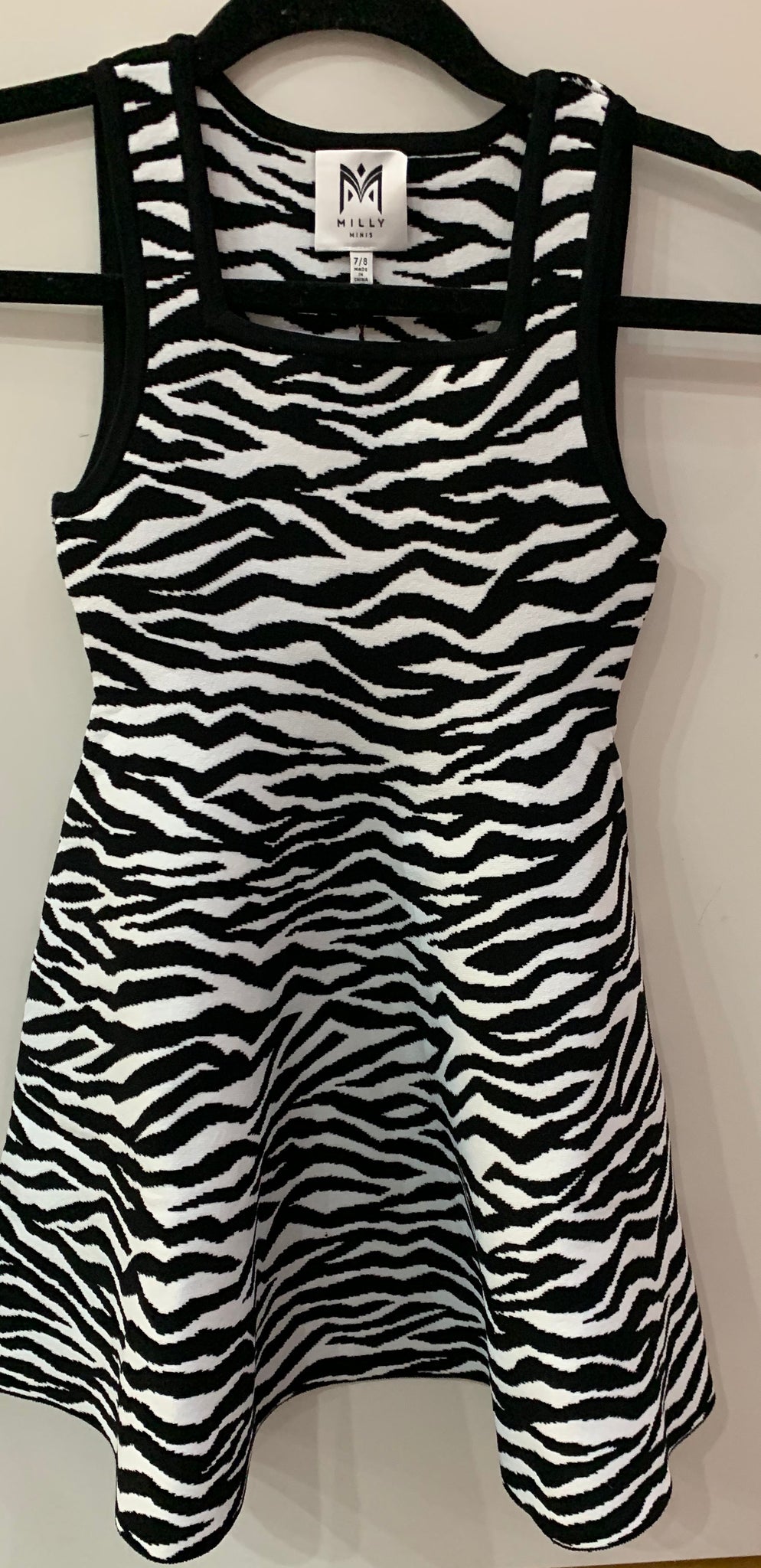 Milly Knit Dress - Zebra Print