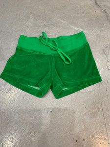 Hard Tail Terry Shorts, Green, Junior