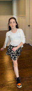 Tweenstyle - Daisy Print Smocked Skirt