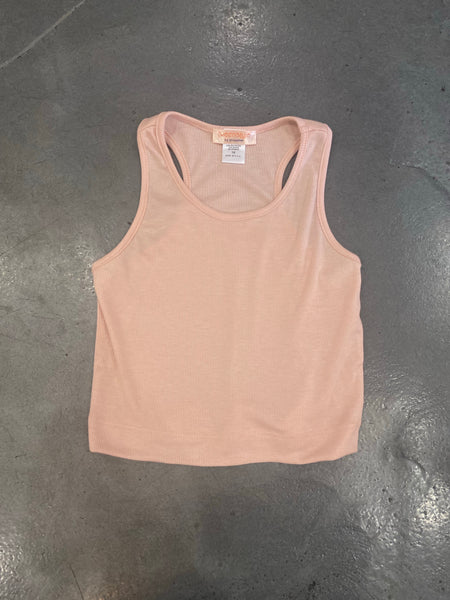 Tweenstyle by Stoopher - Cropped Rib Tank - Peach