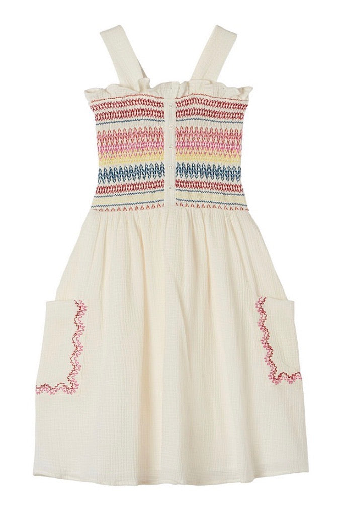 Stella McCartney - Embroidered Cotton Gauze Dress