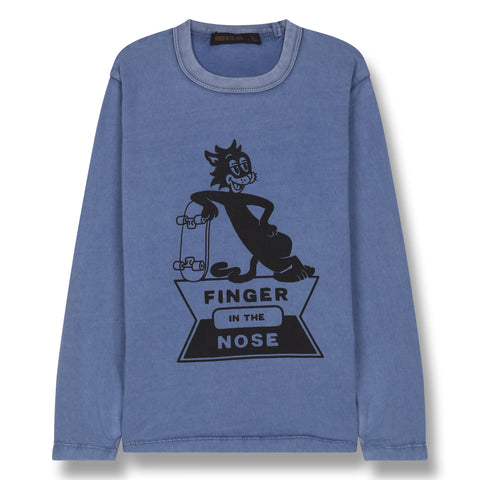 FINGER IN THE NOSE Boys Cool Cat Long Sleeve Tee
