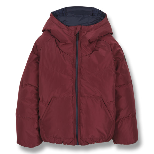 FINGER IN THE NOSE Colorblock Reversible Down Jacket