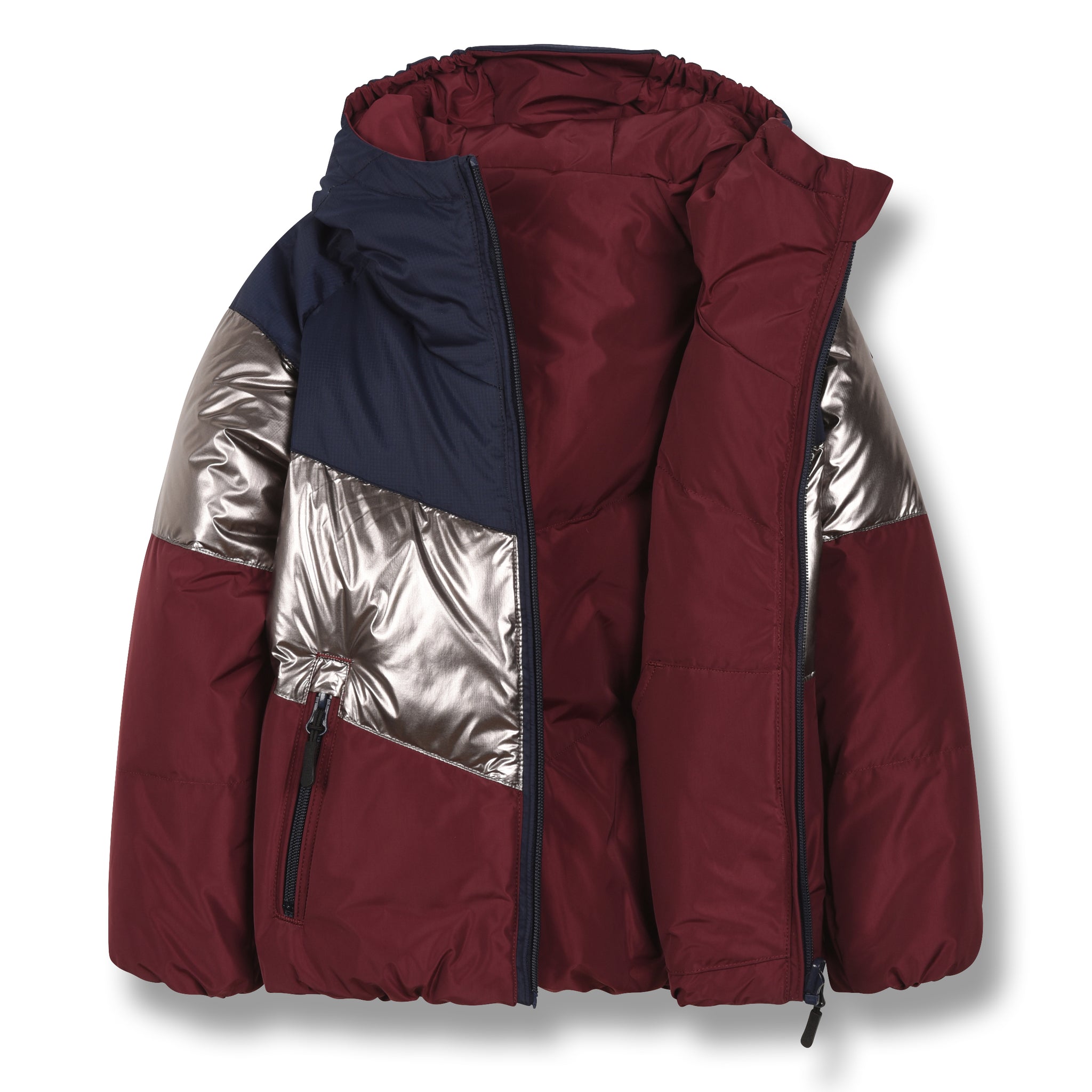FINGER IN THE NOSE Colorblock Reversible Down Jacket – Stoopher 