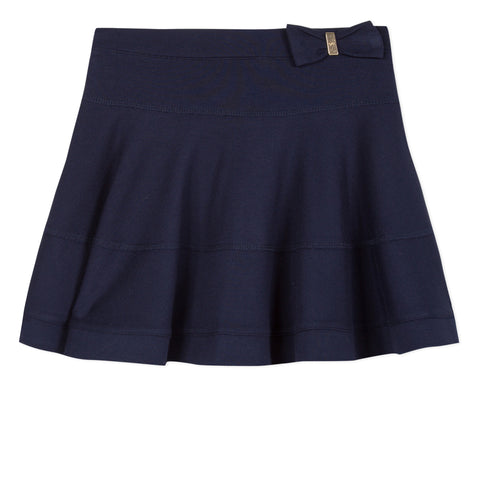 LILI GAUFRETTE Blue Viscose Jersey Skirt